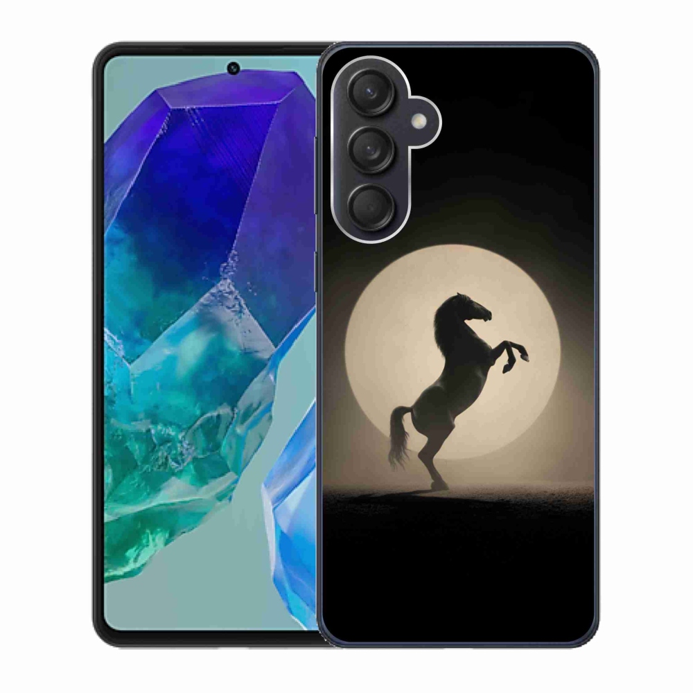 Zselés borítás mmCase Samsung Galaxy M55 5G - ló sziluettje