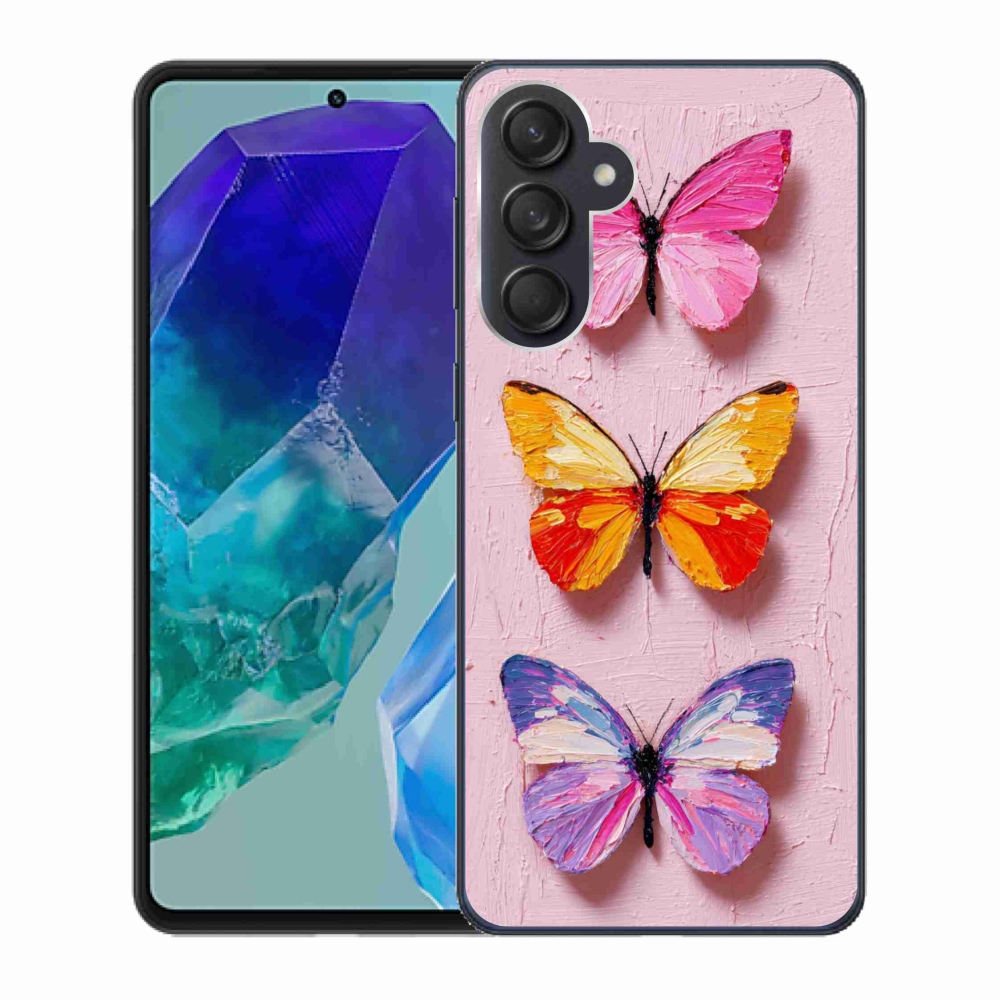 Gél borító mmCase Samsung Galaxy M55 5G - pillangó szentháromsághoz