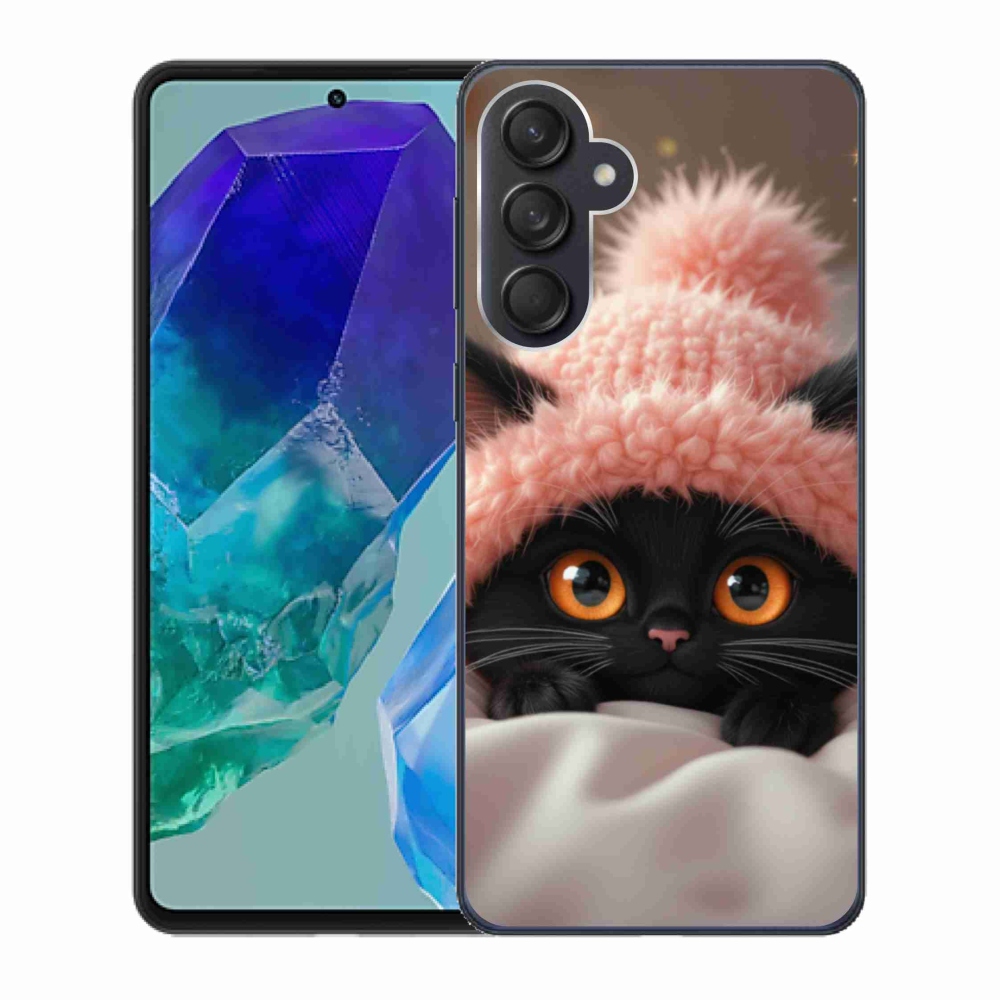Gél borító mmCase Samsung Galaxy M55 5G - aranyos cica 7