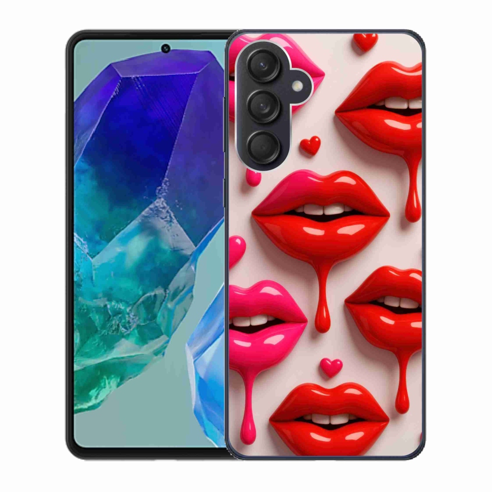Zselés borítás mmCase Samsung Galaxy M55 5G - ajkak 2