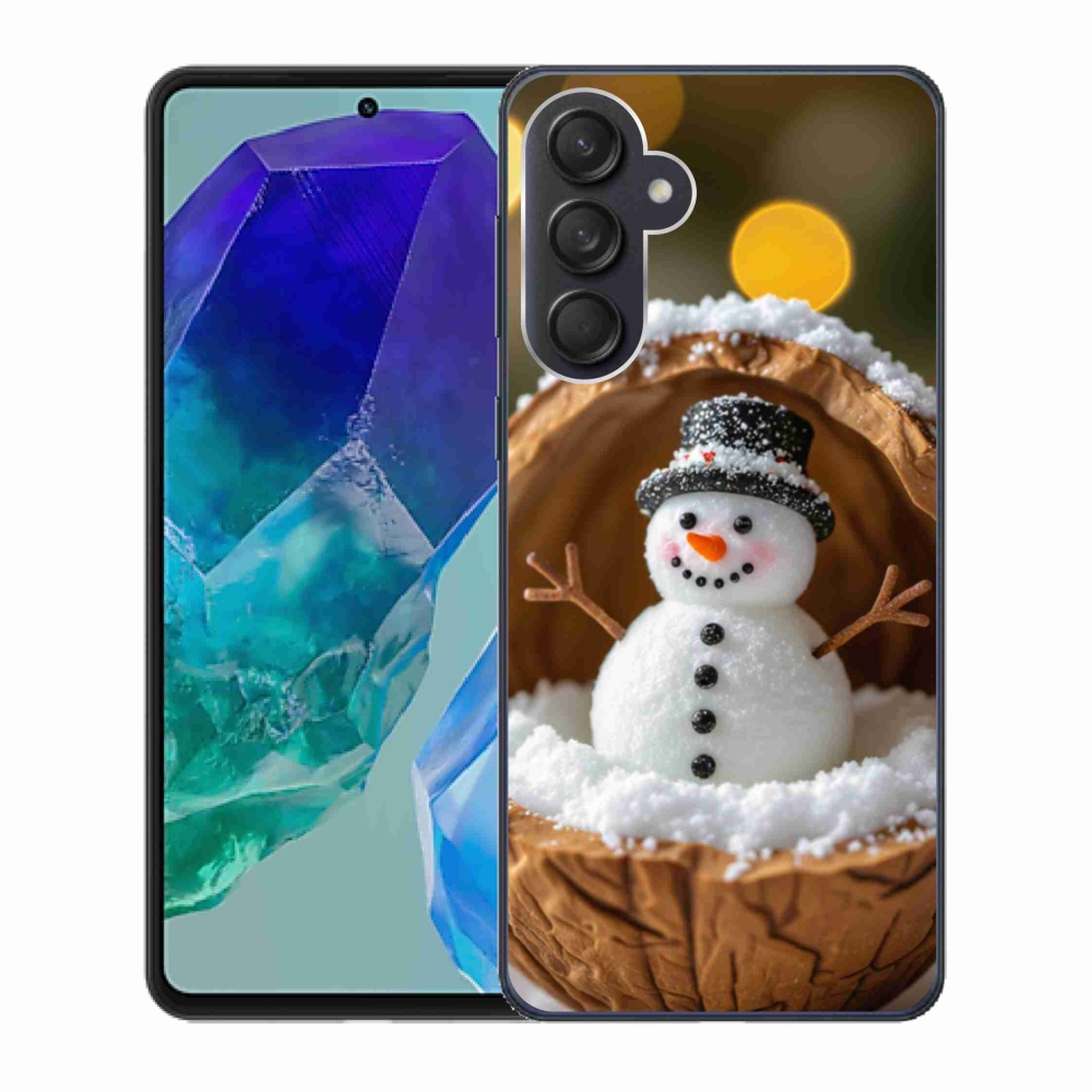 Gél borítás mmCase Samsung Galaxy M55 5G - hóember 4