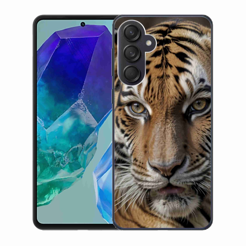 Zselés borítás mmCase Samsung Galaxy M55 5G - tigris nézet