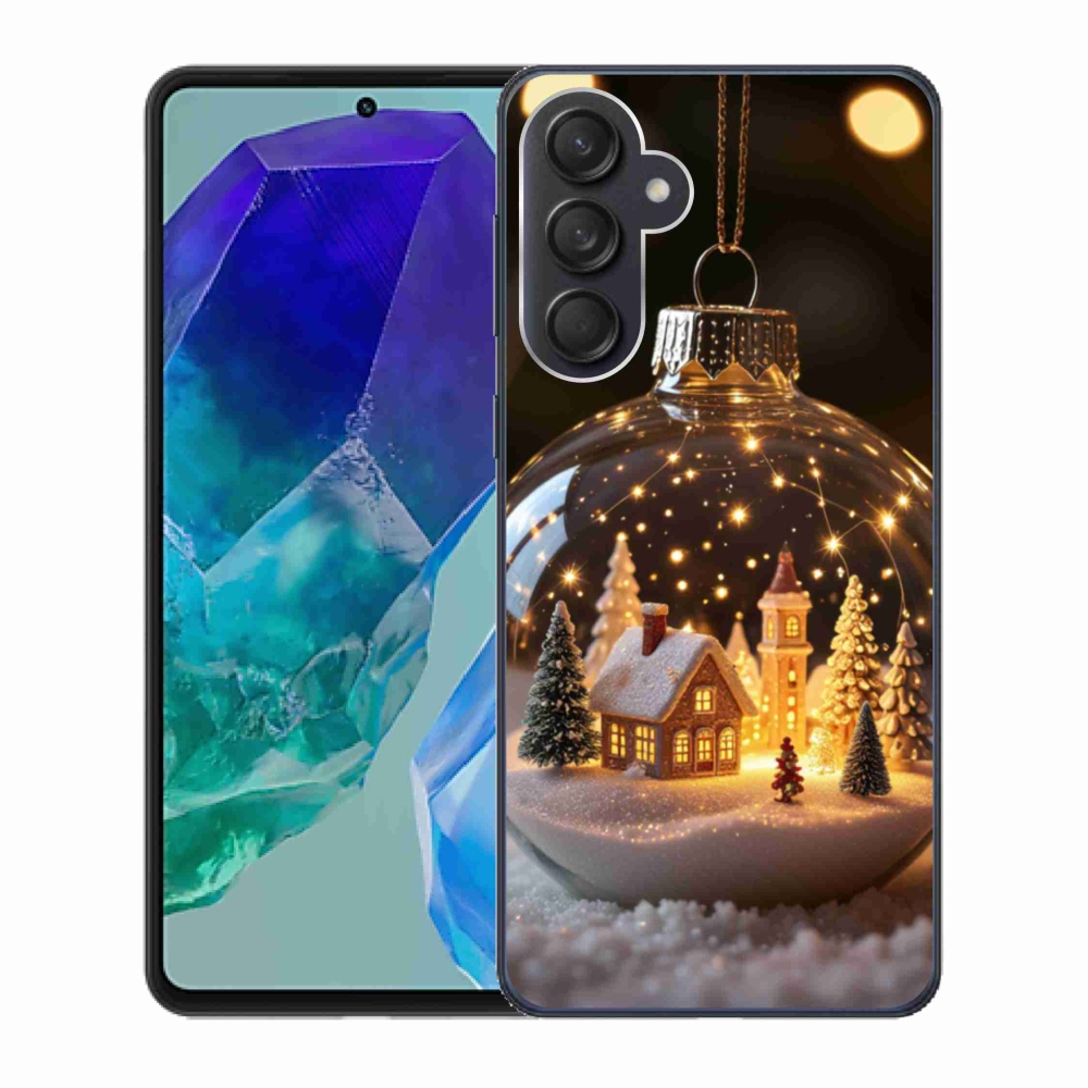 Gél borító mmCase Samsung Galaxy M55 5G - Karácsonyi gömbök 3