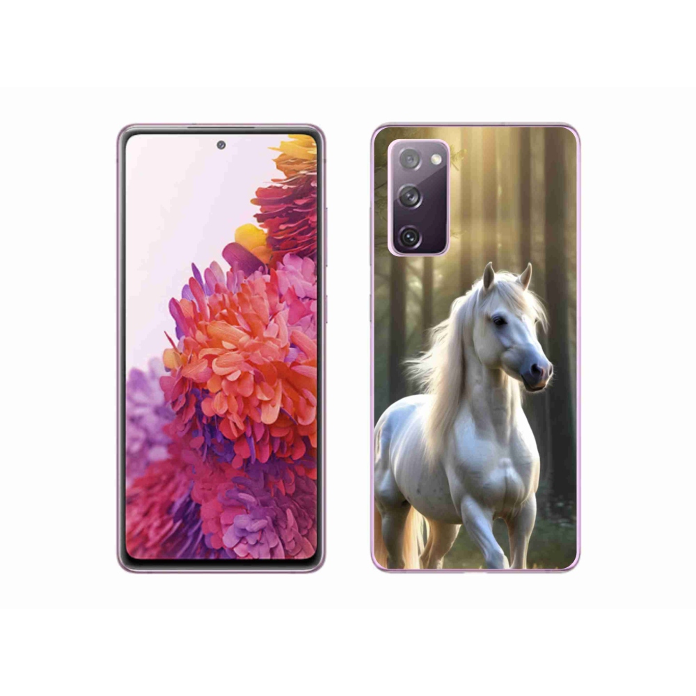 Zselés borítás mmCase Samsung Galaxy S20 FE - fehér ló 3