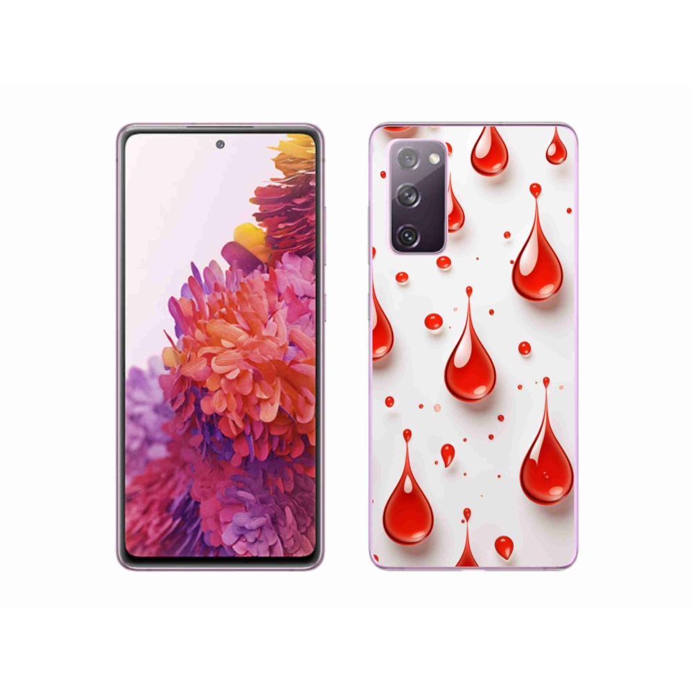 Zselés borítás mmCase Samsung Galaxy S20 FE - piros cseppek