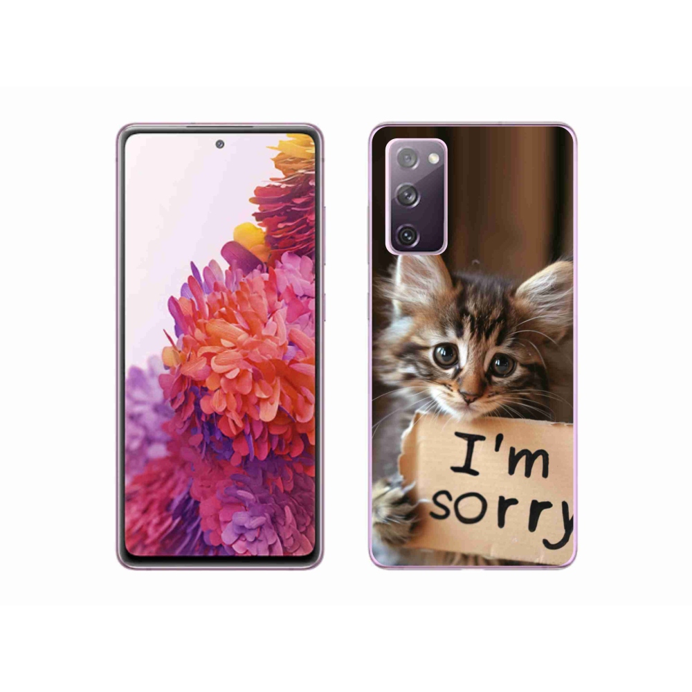 Zselés borítás mmCase Samsung Galaxy S20 FE - macska bocsánatkérése