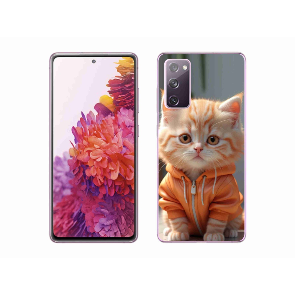 Gél borítás mmCase Samsung Galaxy S20 FE készülékhez - cica melegítőben