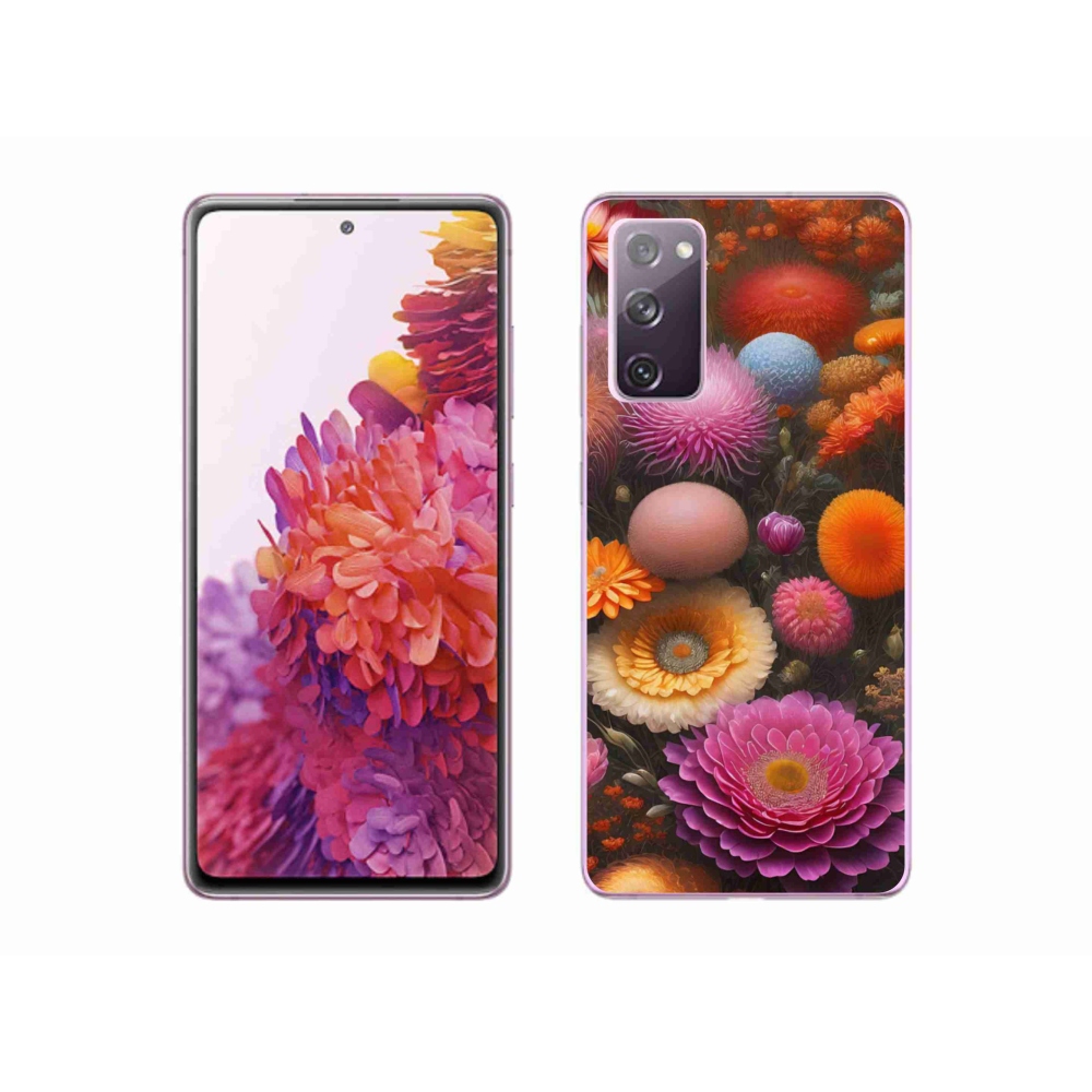 Gél borítás mmCase Samsung Galaxy S20 FE készülékhez - virágos kompozíció