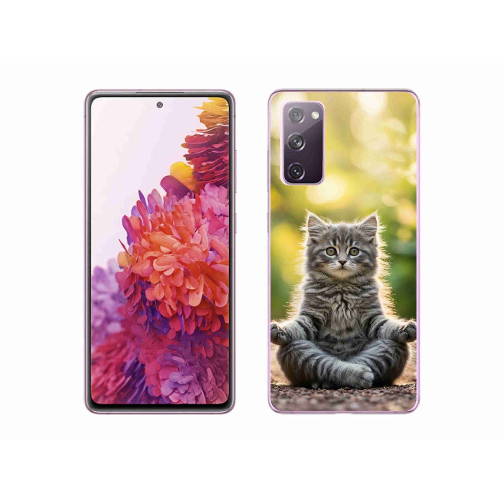Gél borítás mmCase Samsung Galaxy S20 FE készülékhez - meditáló cica