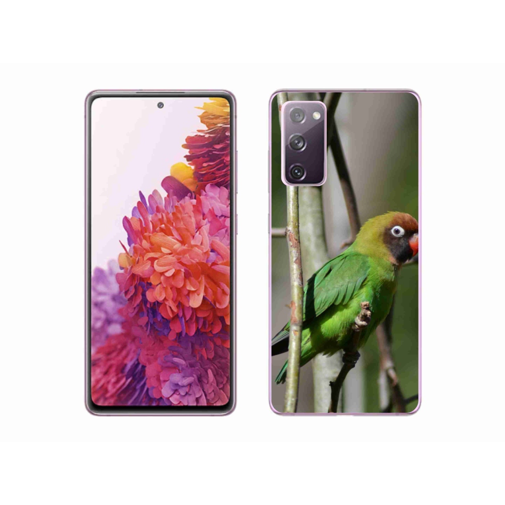 Gél borítás mmCase Samsung Galaxy S20 FE készülékhez - papagáj agapornis