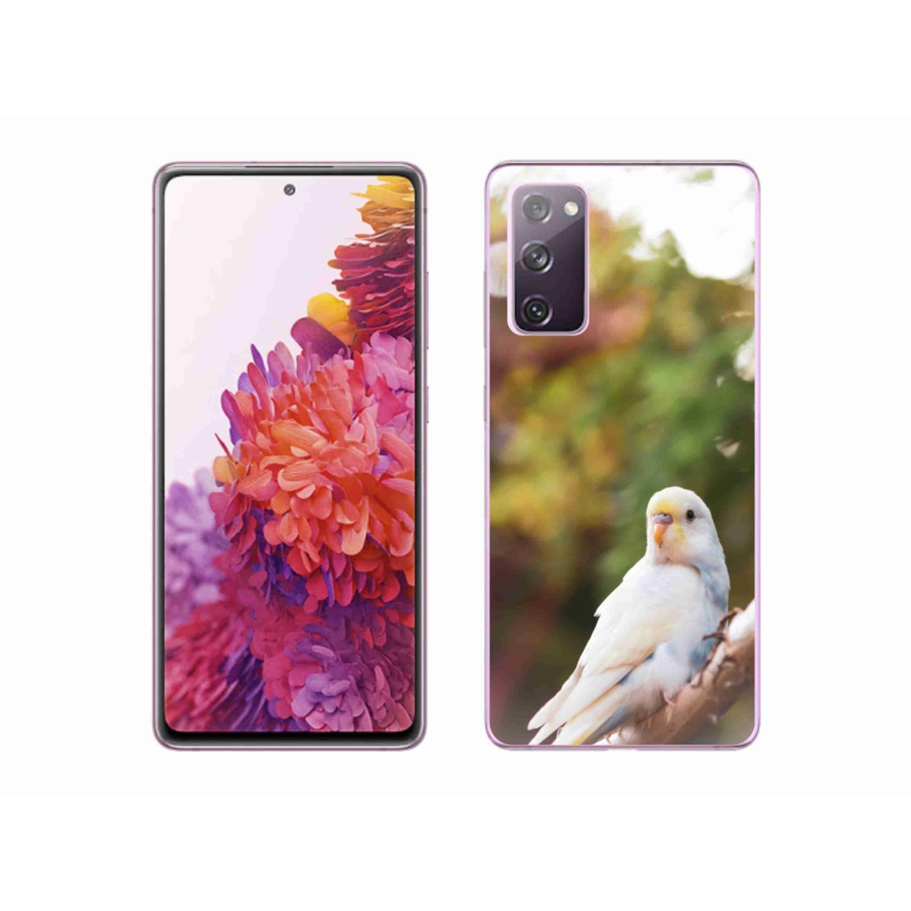 Zselés borítás mmCase Samsung Galaxy S20 FE - papagáj andulka fehér