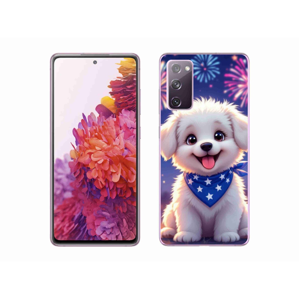 Zselés borítás mmCase Samsung Galaxy S20 FE - ünnepi kölyökkutyus