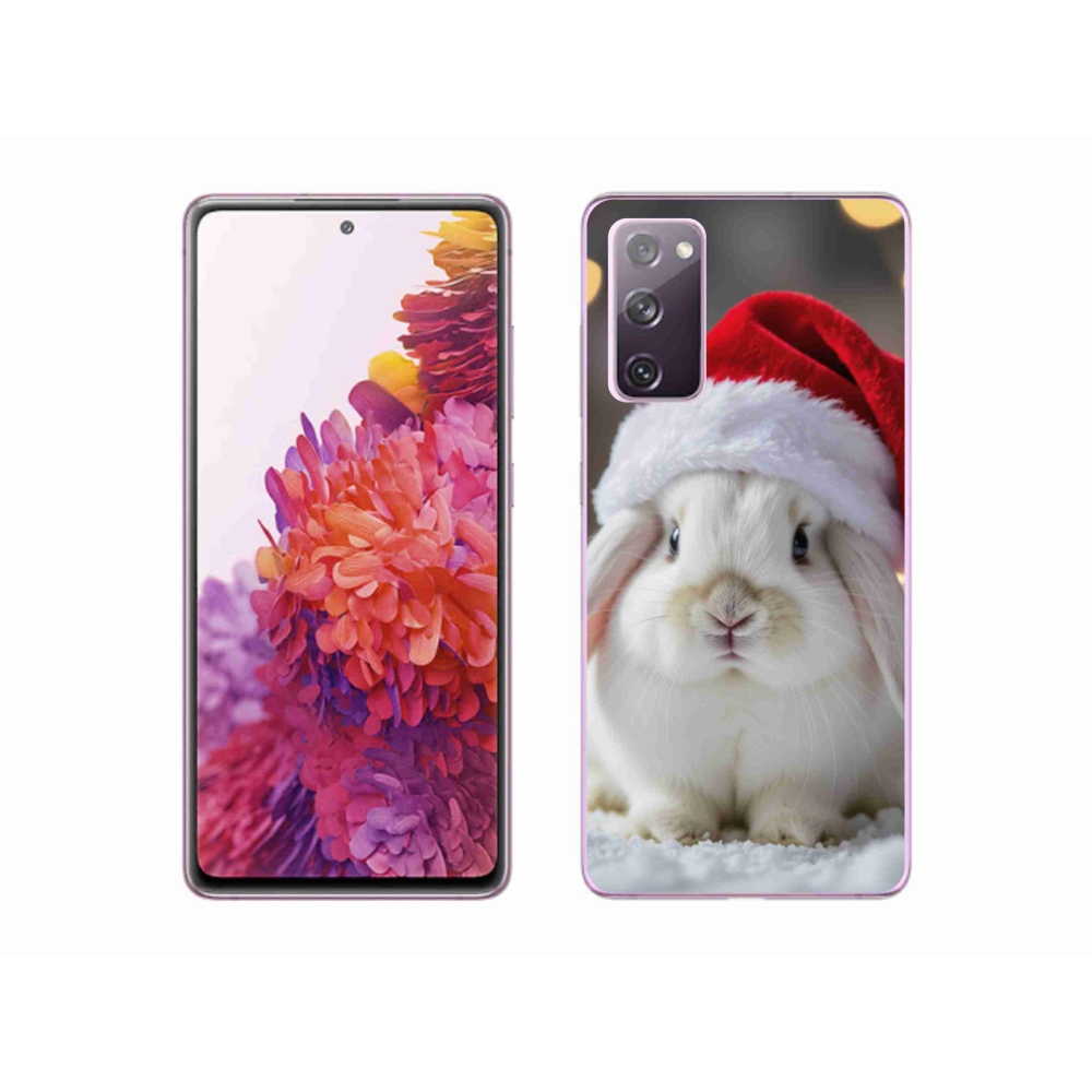 Gél borítás mmCase Samsung Galaxy S20 FE készülékhez - Karácsonyi nyuszi