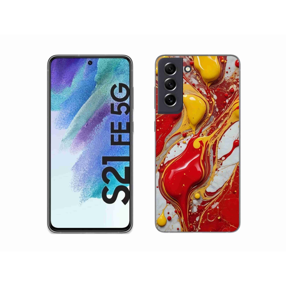 Zselés borítás mmCase Samsung Galaxy S21 FE készülékhez - absztrakt motívum 42
