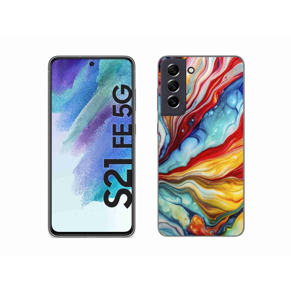 Zselés borítás mmCase Samsung Galaxy S21 FE készülékhez - absztrakt motívum 58