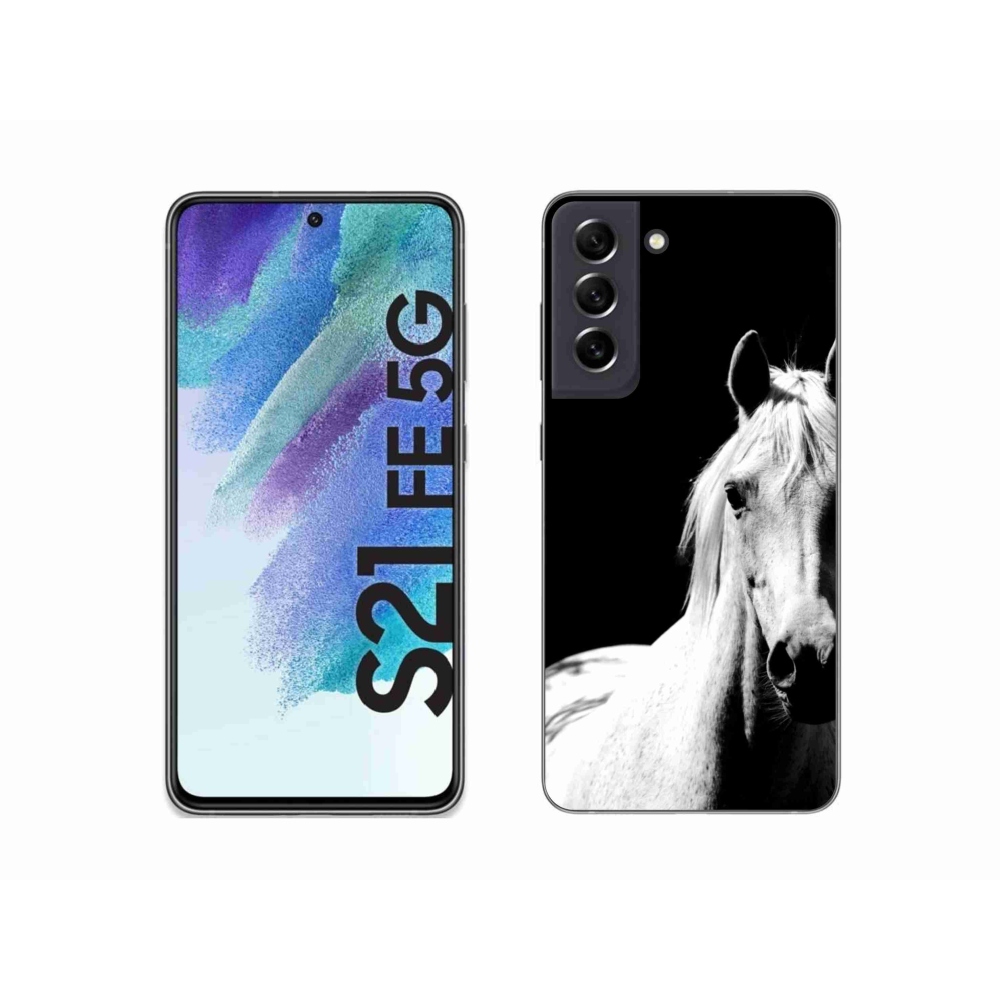 Zselés borítás mmCase Samsung Galaxy S21 FE - fehér ló 5