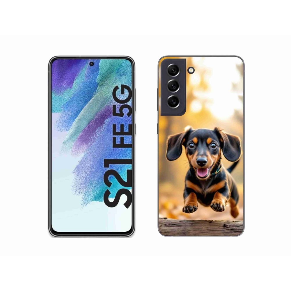 Gél védőhuzat mmCase Samsung Galaxy S21 FE - tacskó 2