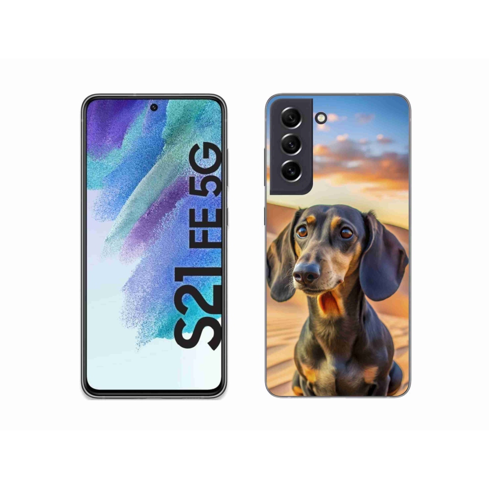 Zselés borítás mmCase Samsung Galaxy S21 FE - tacskó 3