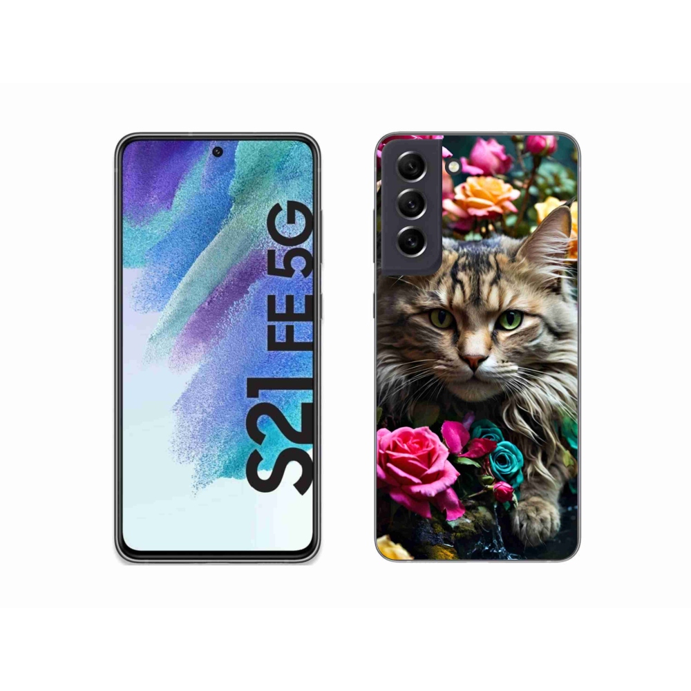 Zselés borítás mmCase Samsung Galaxy S21 FE - macskaszem nézet 2