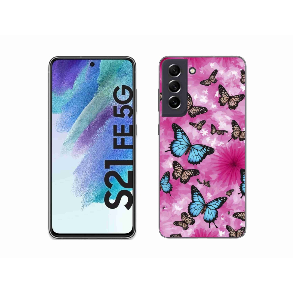 Zselés borítás mmCase Samsung Galaxy S21 FE - pillangókert