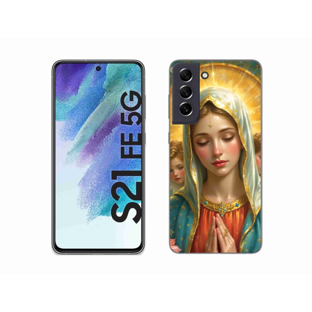 Gél borítás mmCase Samsung Galaxy S21 FE - vallási motívum 3