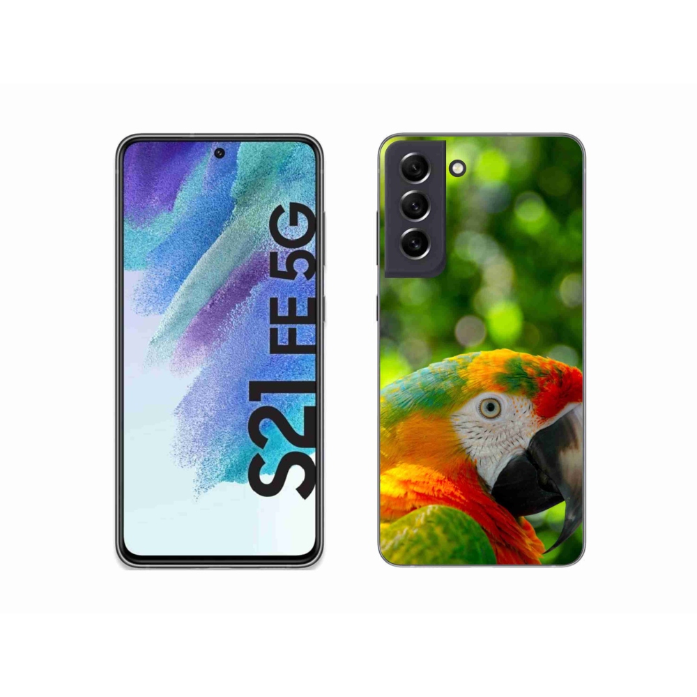 Zselés borítás mmCase Samsung Galaxy S21 FE - papagáj ara 3