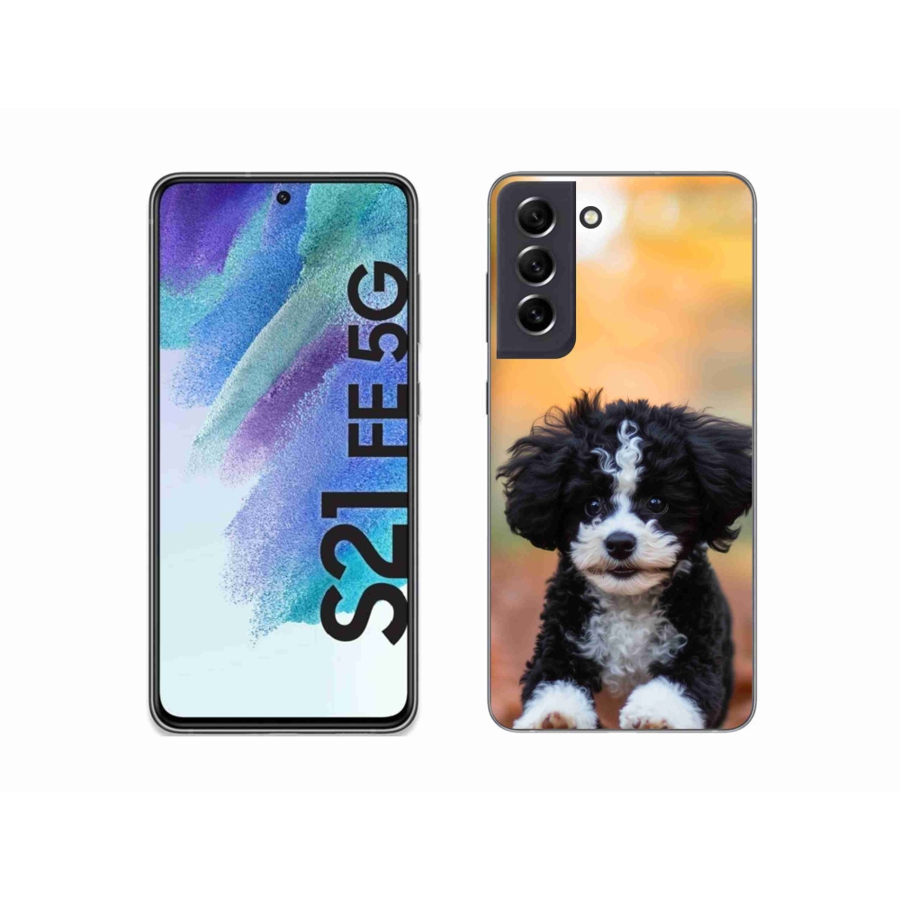 Gél borító mmCase Samsung Galaxy S21 FE - aranyos kiskutya 2