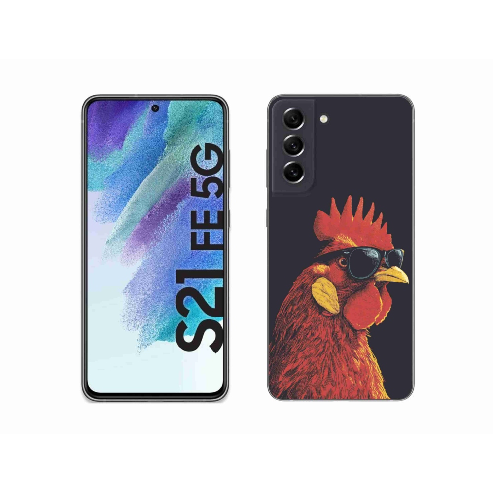 Gél borítás mmCase Samsung Galaxy S21 FE készülékhez - stílusos kakas