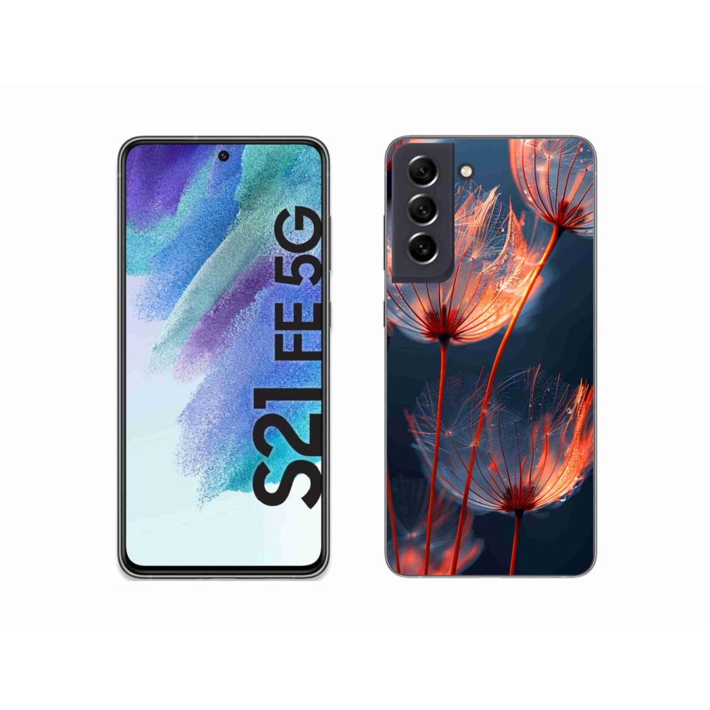 Zselés borítás mmCase Samsung Galaxy S21 FE - világító pehely