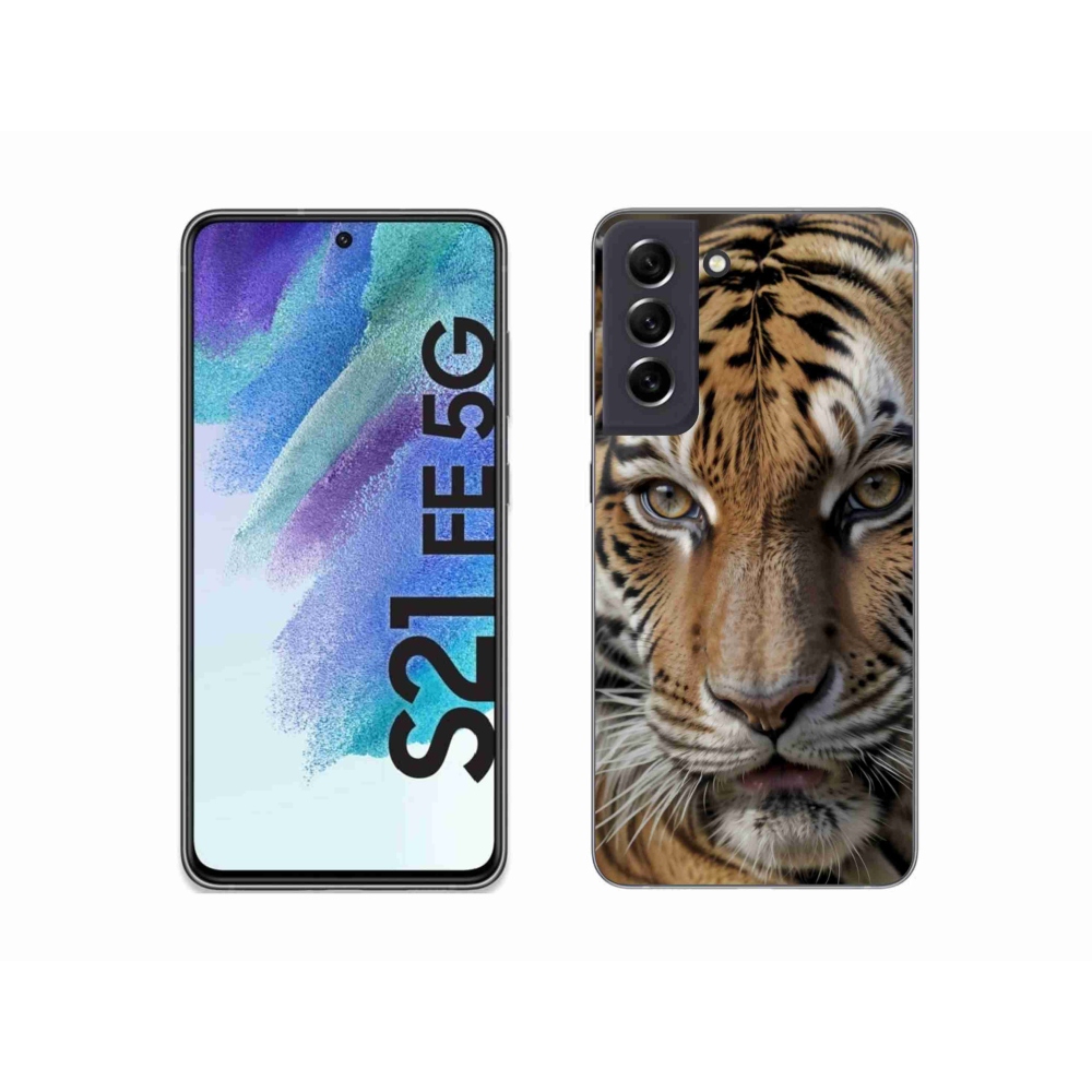 Zselés borítás mmCase Samsung Galaxy S21 FE - tigris nézet