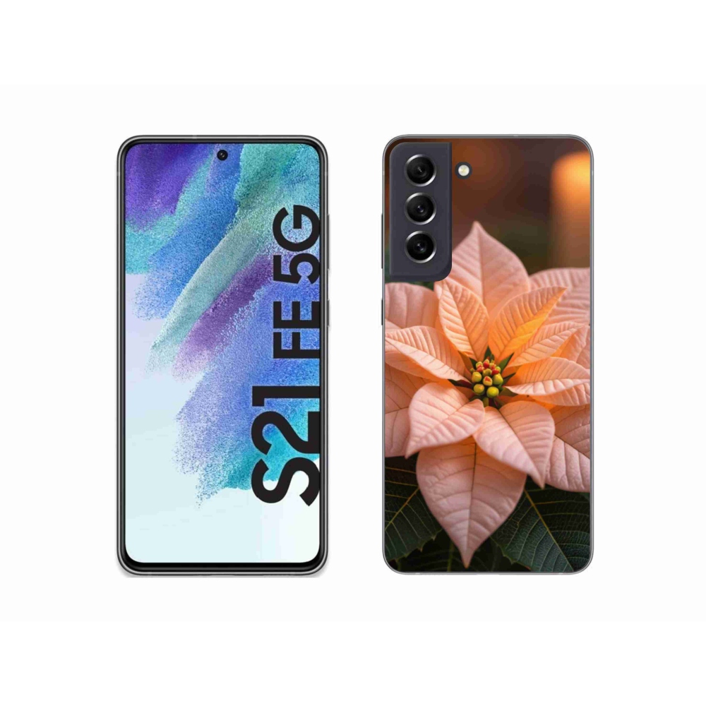 Zselés borítás mmCase Samsung Galaxy S21 FE - mikulásvirág