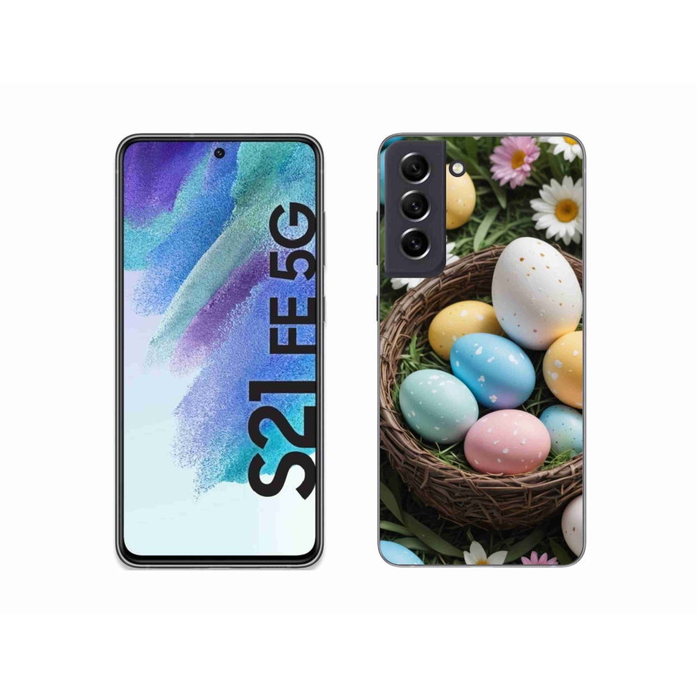 Gél borítás mmCase Samsung Galaxy S21 FE - Húsvéti tojás 2