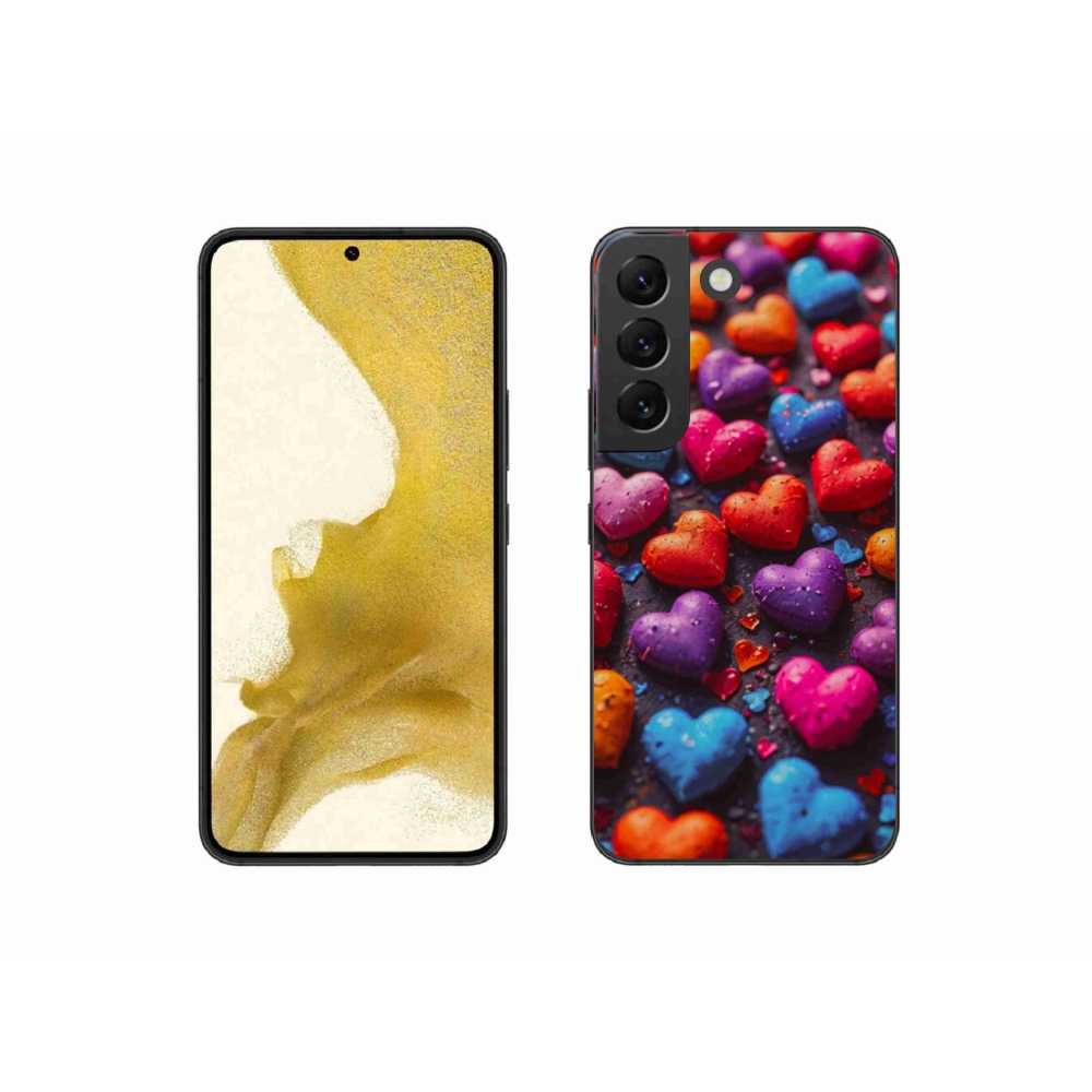 Zselés borítás mmCase Samsung Galaxy S22 5G - színes szív