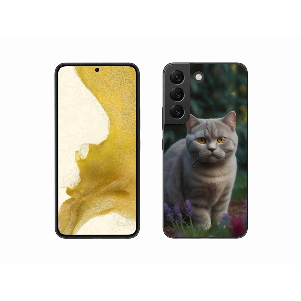 Zselés borítás mmCase Samsung Galaxy S22 5G - brit macska