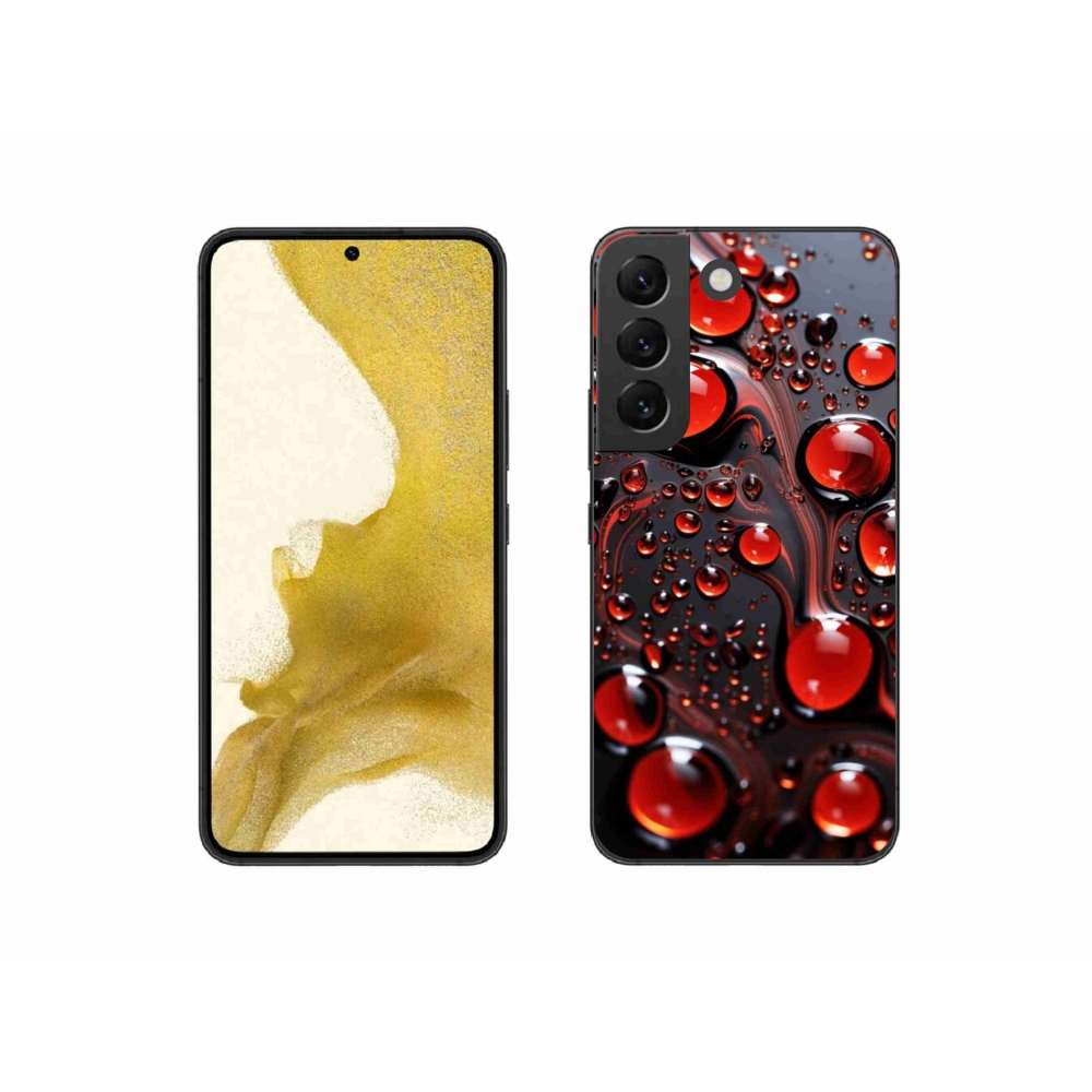 Gél védőhuzat mmCase Samsung Galaxy S22 5G - piros csepp 2