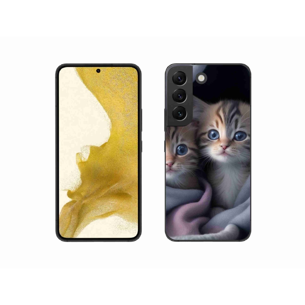 Zselés borítás mmCase Samsung Galaxy S22 5G - cat duo 2 - számára
