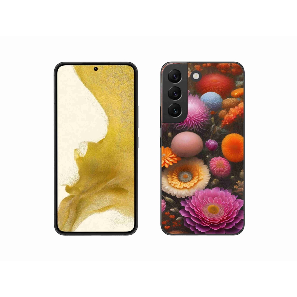 Gél borítás mmCase Samsung Galaxy S22 5G - virágos kompozícióhoz