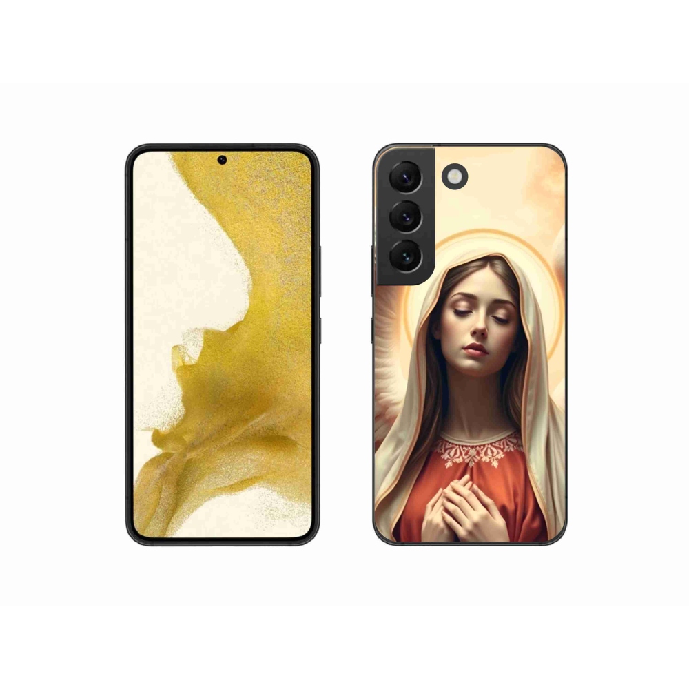 Zselés borítás mmCase Samsung Galaxy S22 5G - vallási motívumhoz