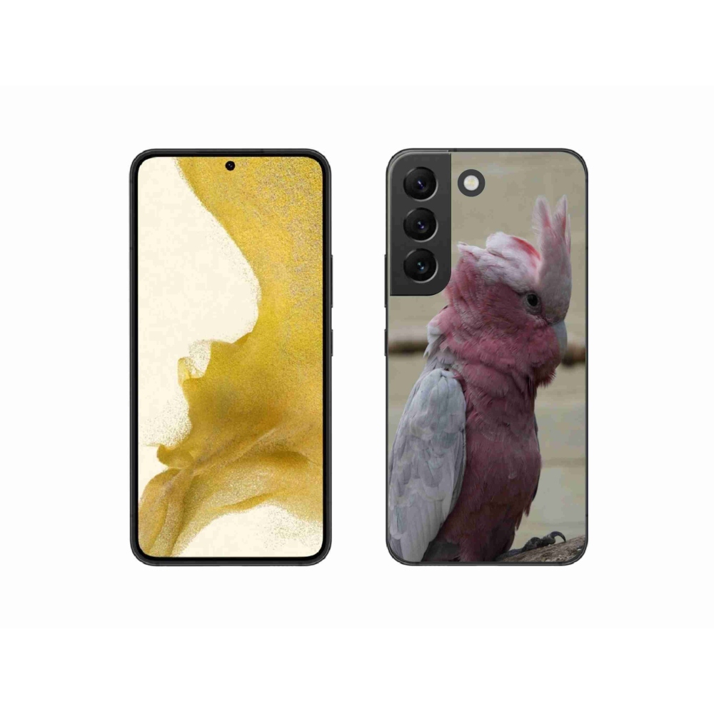 Gél védőhuzat mmCase Samsung Galaxy S22 5G - papagáj kakadu rózsaszínű