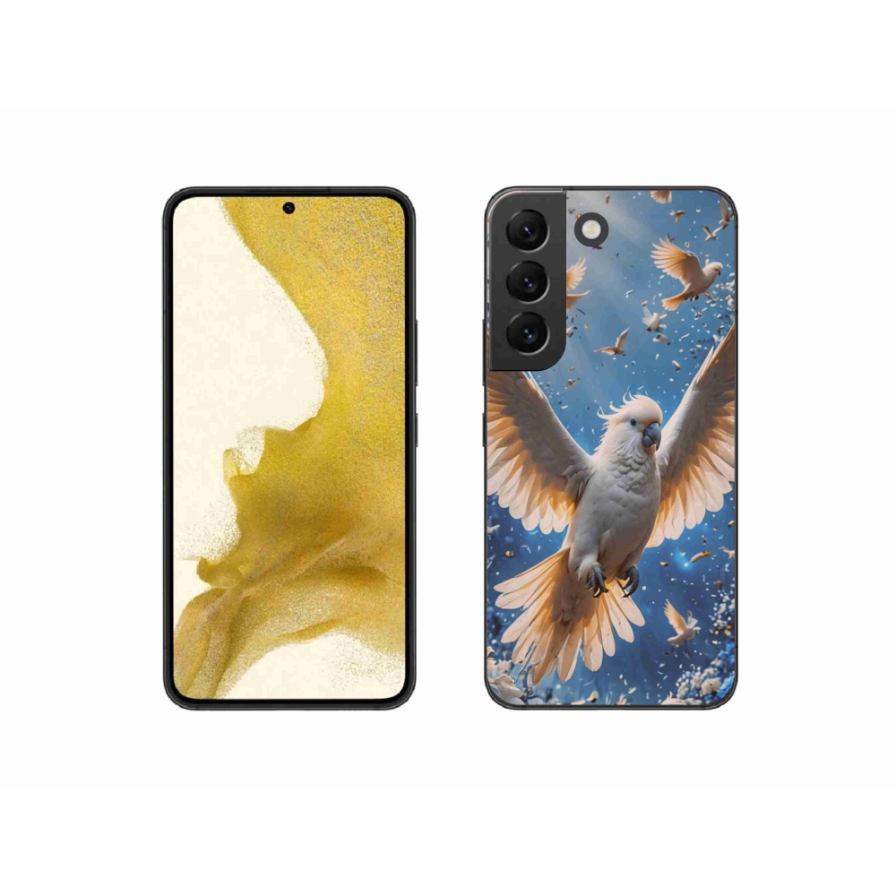 Gél borítás mmCase Samsung Galaxy S22 5G - papagáj kakadu