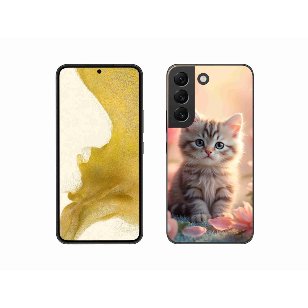 Gél borító mmCase Samsung Galaxy S22 5G - aranyos cica 8