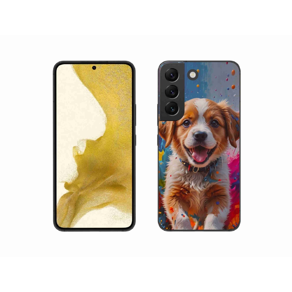 Gél borító mmCase Samsung Galaxy S22 5G - aranyos kiskutya 3