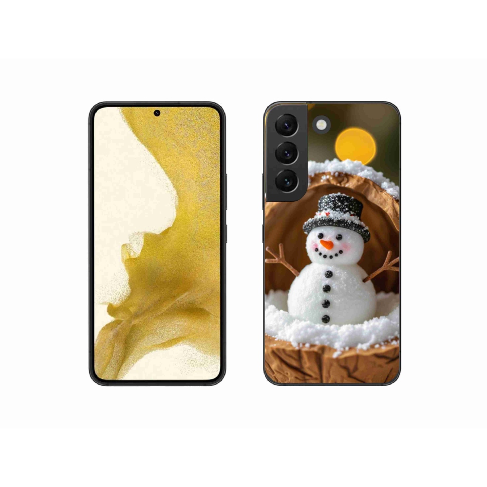 Gél borítás mmCase Samsung Galaxy S22 5G - hóember 4