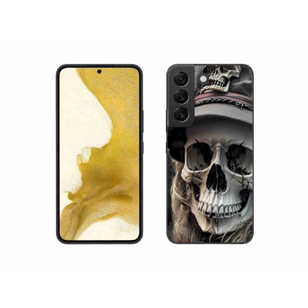 Zselés borítás mmCase Samsung Galaxy S22 5G - sötét koponya