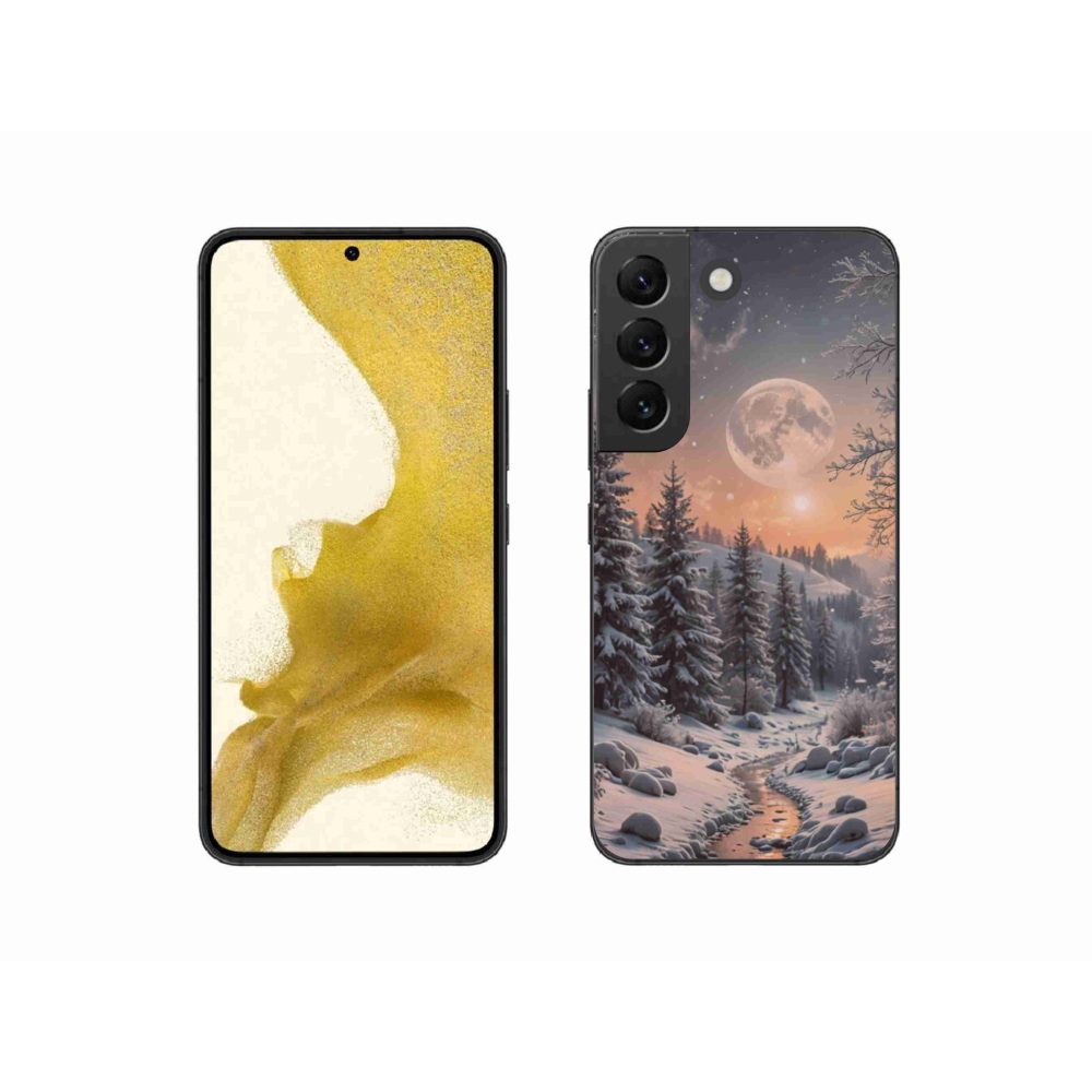 Gél borító mmCase Samsung Galaxy S22 5G - téli táj 2