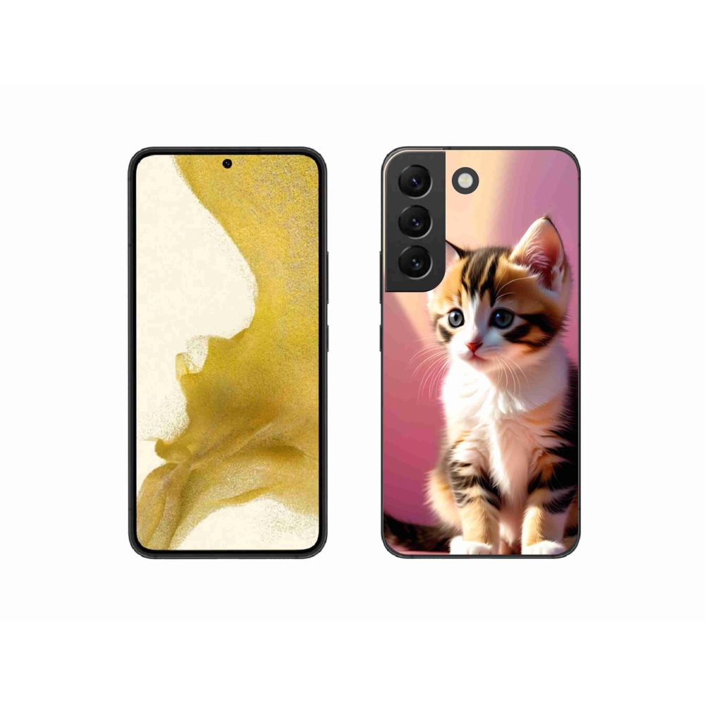 Zselés borítás mmCase Samsung Galaxy S22 5G - kíváncsi cica 2