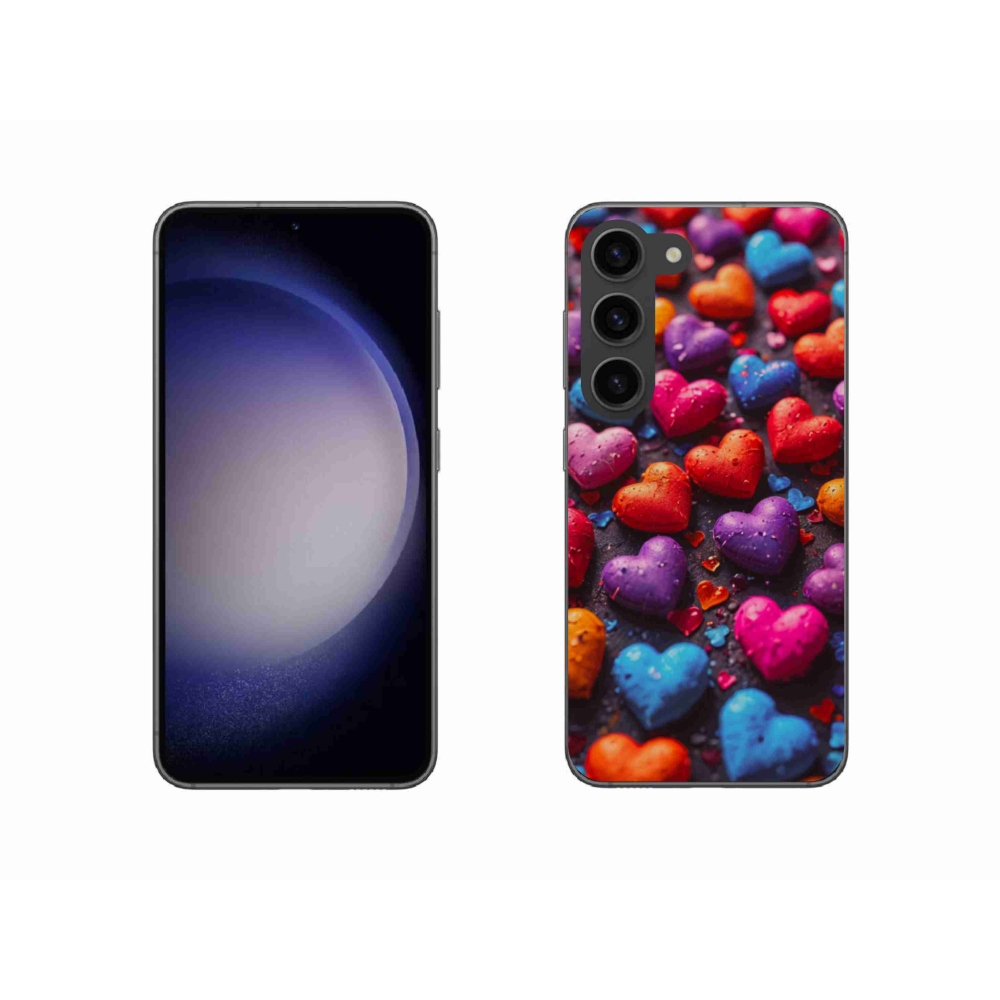 Zselés borítás mmCase Samsung Galaxy S23 5G - színes szív