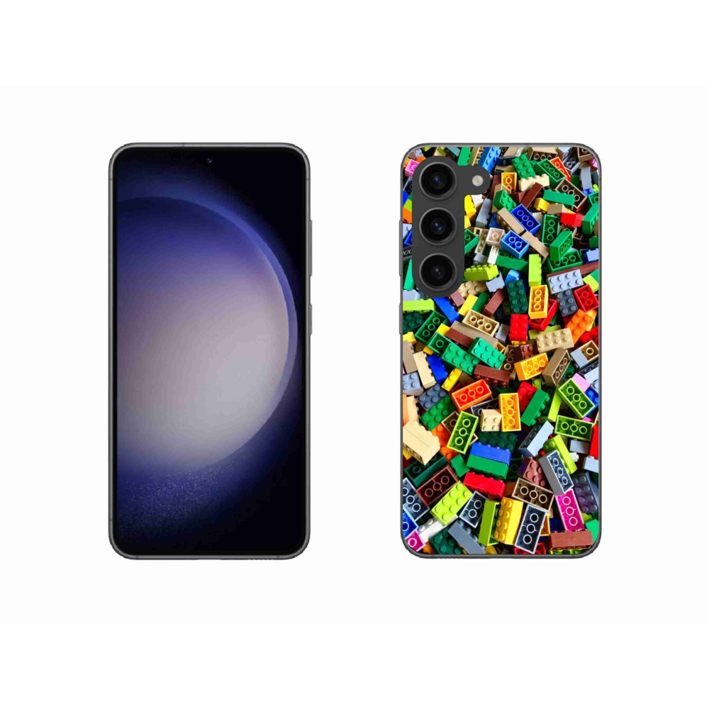 Zselés borítás mmCase Samsung Galaxy S23 5G - színes építőkockákhoz