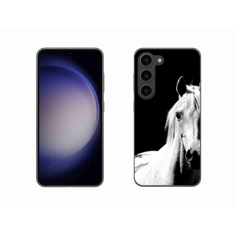 Gél borítás mmCase Samsung Galaxy S23 5G - fehér ló 5