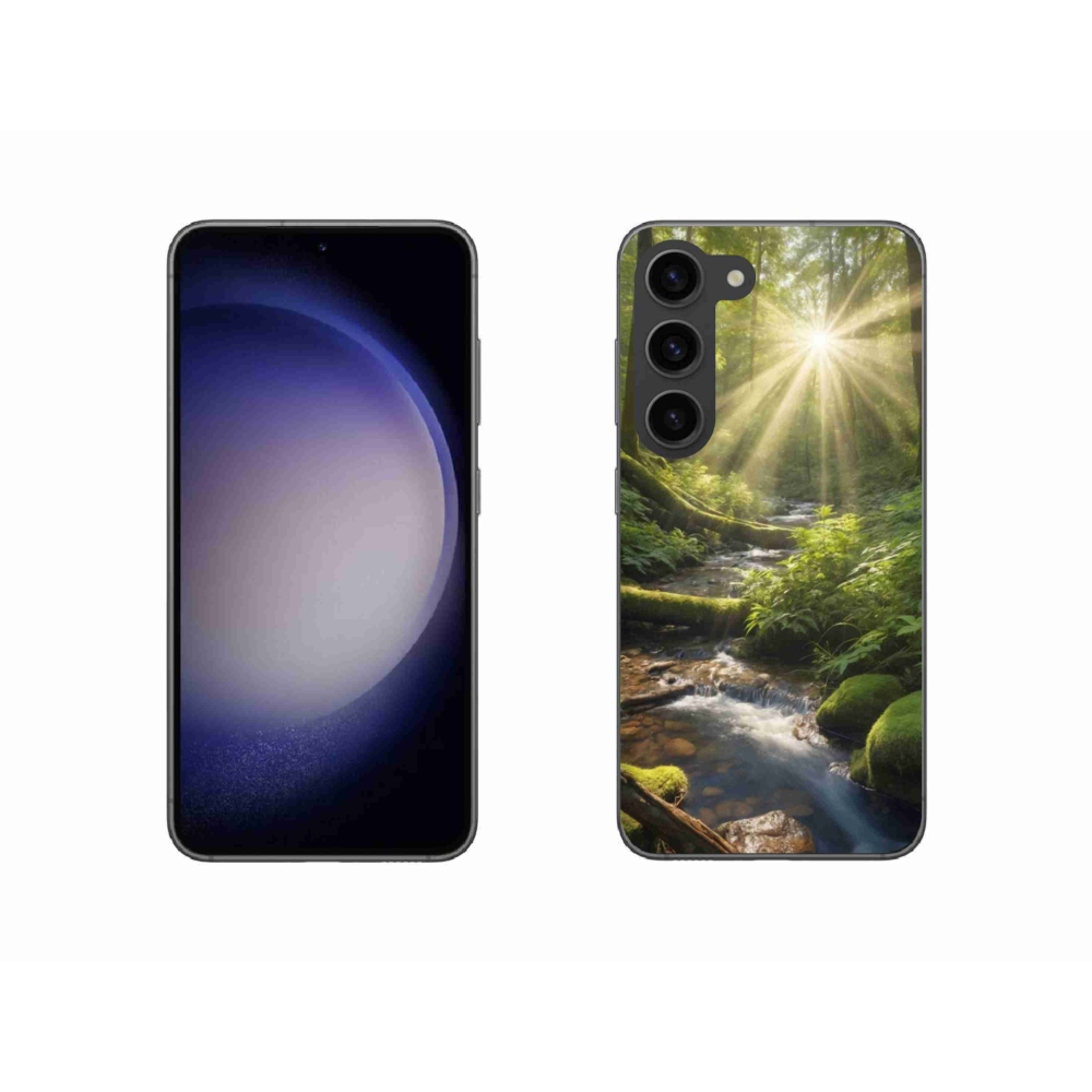 Gél borítás mmCase Samsung Galaxy S23 5G - erdei mélységű tok Samsung Galaxy S23 5G számára